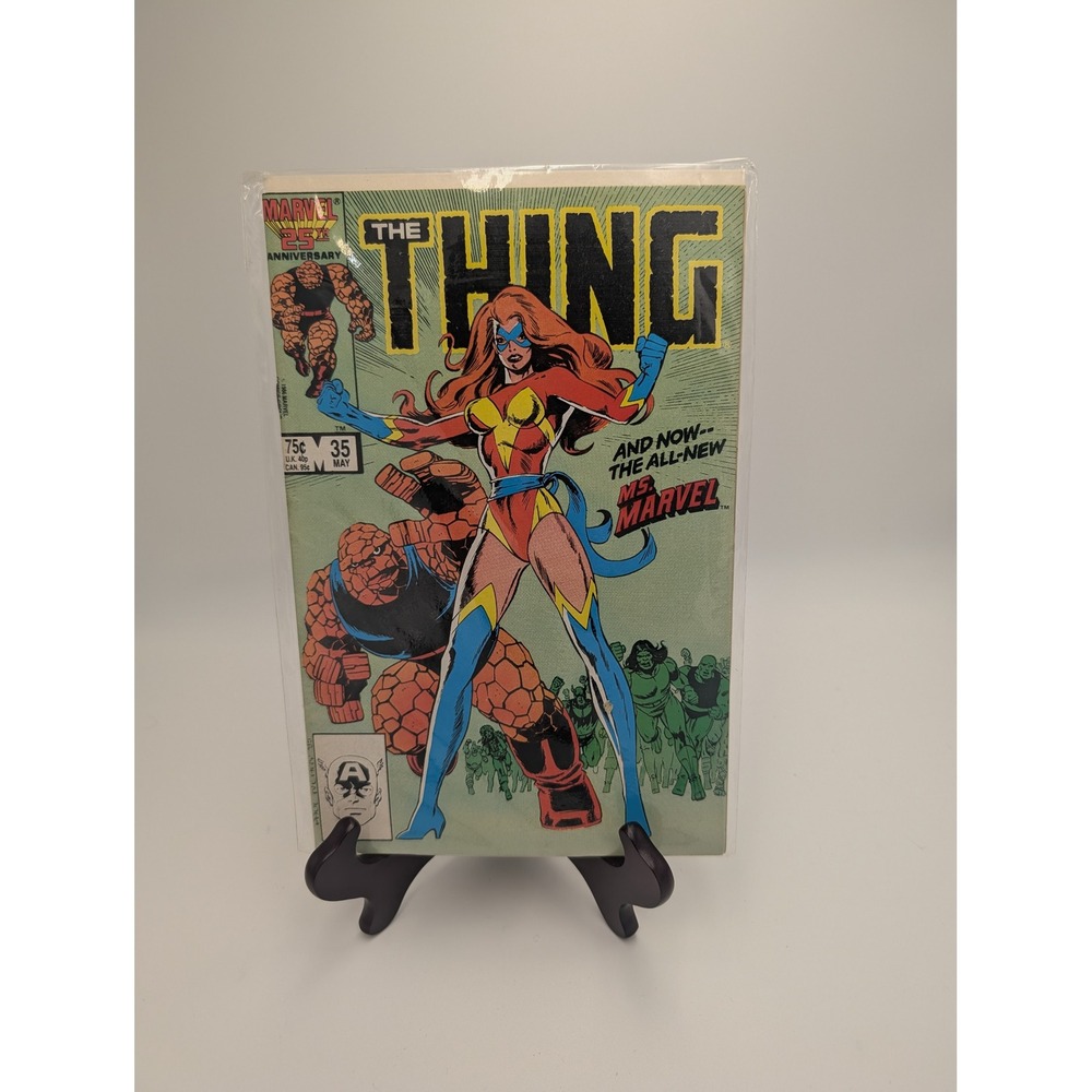 The Thing #35‎ May 1986 25th Anniversary Ms Marvel Sharon Ventura